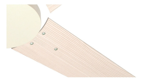 Imagen 3 de 6 de Ventilador Techo Madera Blanco Protalia Minimalista