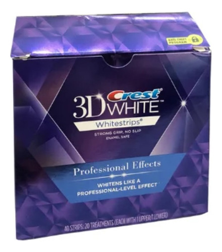 20 Sobres Tiras Blanqueador Crest Whitestrips (40 Tiras)