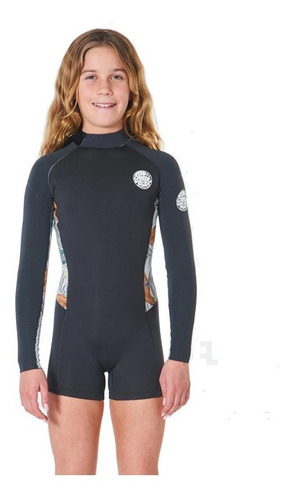 Traje Rip Curl Jnr.girl Dawn Patrol L/sl - Charcoal Grey - L