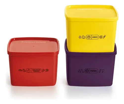 Tupperware | Kit Jeitoso Freezer 800ml - Mix Arroz + Feijoada +