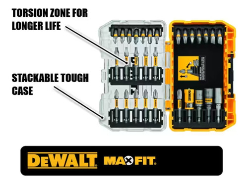 Juego De Puntas Para Taladro 30pz Con Estuche Dewalt Dwamf30