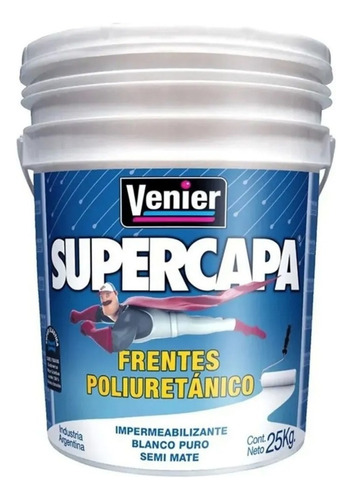 Venier Supercapa Impermeabilizante Color Blanco 20 Litros
