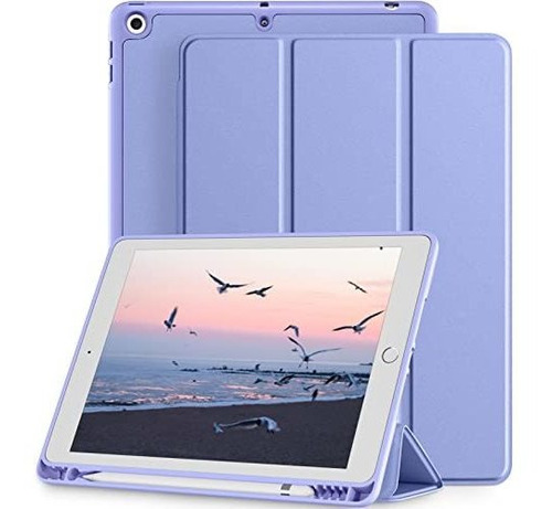 Funda Para iPad 10.2 9th/8th/7th Generacion Violeta Claro