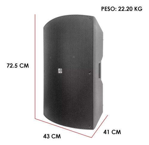 Bafle Profesional Steelpro Bi-amplificado 15 Bluetooth/dsp