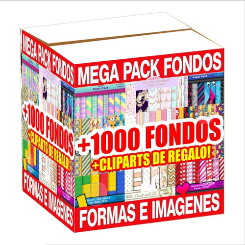 Mega Pack De Fondos, Formas E Imágenes Kit Premiun
