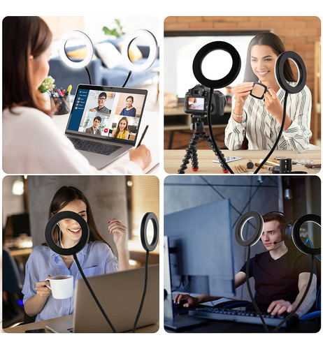 Ring Light Upxdumi Dual De 6 Polegadas Para Laptop E Computa