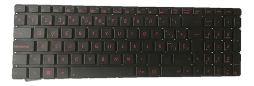 Teclado Asus ASGL552ES Para Gl552 Gl552jx Gl552vw Gl552vx Lum Español Color Negro