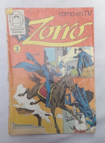 Historieta Comic Antiguo ** El Zorro ** Nº 3 Ed. Tucuman