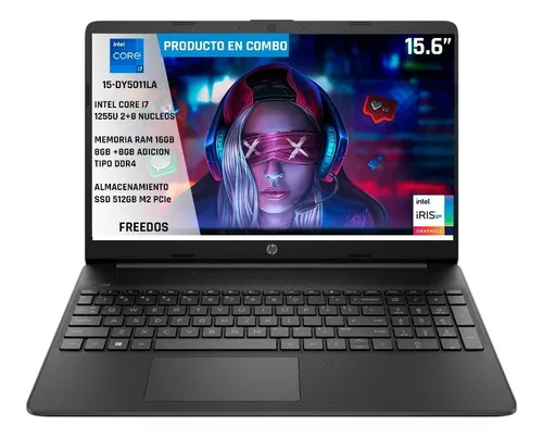 Portatil Hp Core I7 1255u 12gen 16gb Ram 512gb Ssd 15dy5011