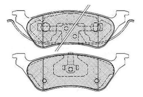 Pastilla De Freno Dodge - Chrysler Voyager Iii (todos) 00/ T