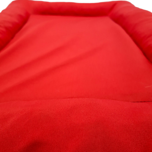 Kit 02 Cama Futon Cachorro Gato Colchão Colchonete Pequeno Cor Vermelho E Vermelho Desenho Liso