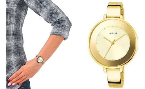 Reloj Lorus Rg222mx9 mujer dorado de vestir