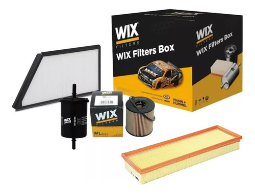 Kit X 4 Filtros Wix Para Peugeot 207 Compact 1.4 Desde 2008