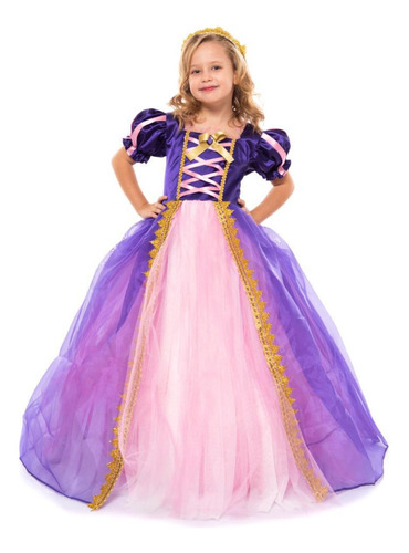 Disfraz Para Niñas Princesa Princesa Sofia Rapunzel Halloween