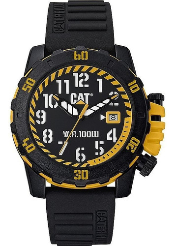 Reloj De Estilo Militar Negro Cat Barricade Lk17121117