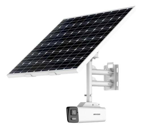Camara Hikvision 8mp Panel Solar Y Bateria Larga Duracion