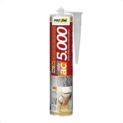 Cola Para Sanca Molduras Rodapé 420g Ac5000 Cor Branco