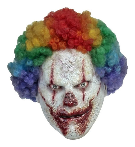 Máscara De Payaso Del Mal Clown Color Blanco Series Y Peliculas