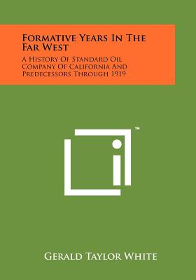 Libro Formative Years In The Far West: A History Of Stand...