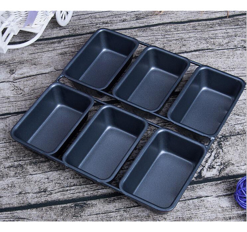 Mini Molde Para Pan De 6 Tazas Para Hornear Pasteles Dulces