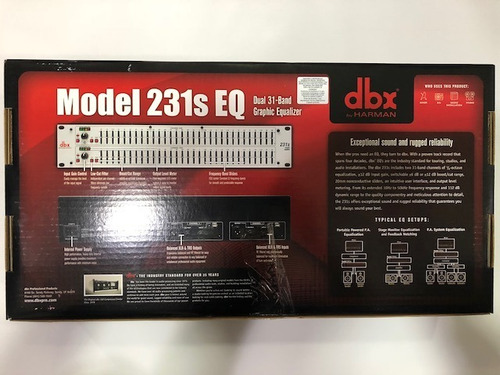 Equalizador Dbx 231s Stéreo 31 Bandas 2 Canais Bivolt C Nota
