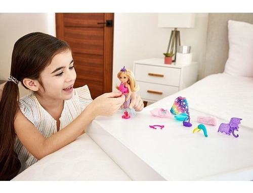 Boneca Barbie Chelsea Princesa Monte Seu Look - Mattel Gtf40