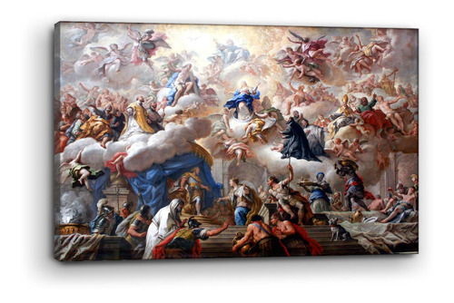 Cuadro Canvas Triunfo De La Inmaculada Arte Barroco 95x140cm