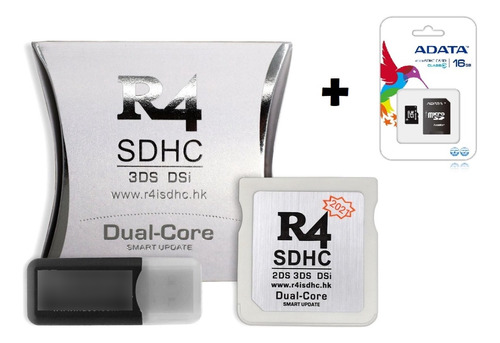 R4 Adaptador Tarjeta De Memoria Sdhc + Micro 16g + Regalos