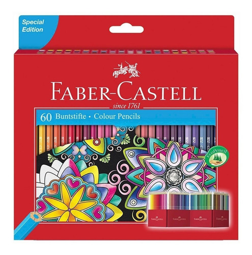 Lápices De Colores Faber Castell Eco 60 Unidades Original