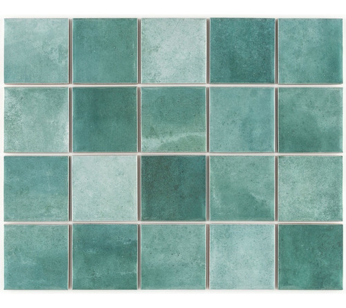 Mosaico De Piscina Noronha Jade Mesh Br 7,5x7,5