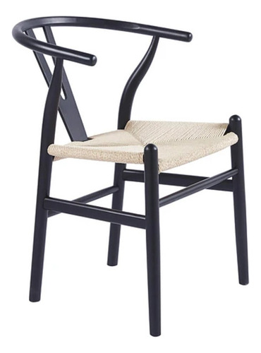 Silla Wishbone Negro