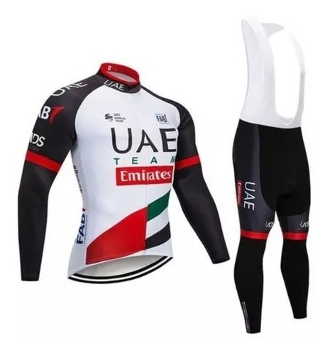 Uniforme Ciclismo Ruta Mtb Uae Pantalon Badana En Gel 