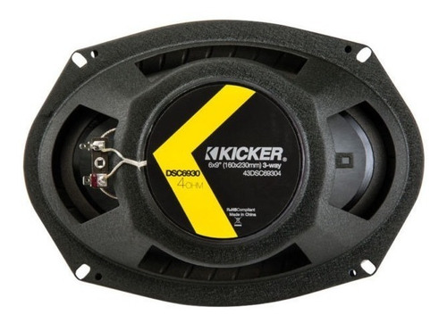 Bocinas Kicker Dsc6930 3 Vias 6x9 360w Max 90 Rms Par