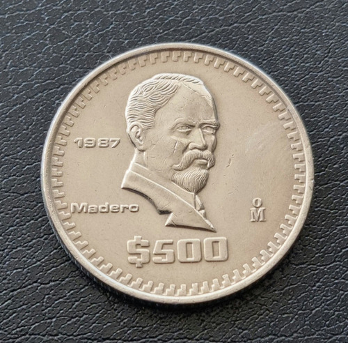 Moneda De 500 Pesos Francisco I. Madero 1987