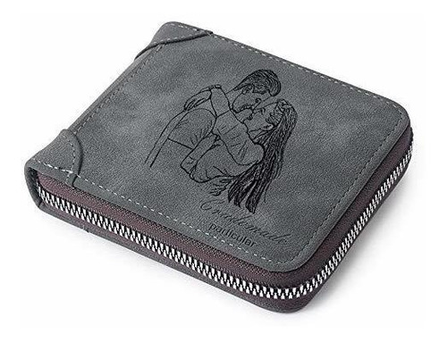 Persoanlized Navidad Slim Wallet Para Marido Novio Fsz7g