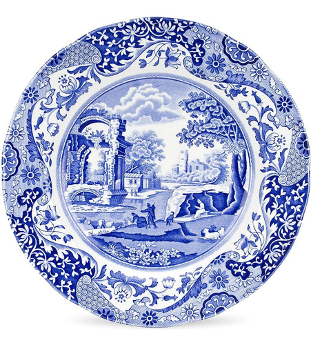 Plato Italiano Spode Azul | Cena, Ensalada, Pasta Y Plato | 
