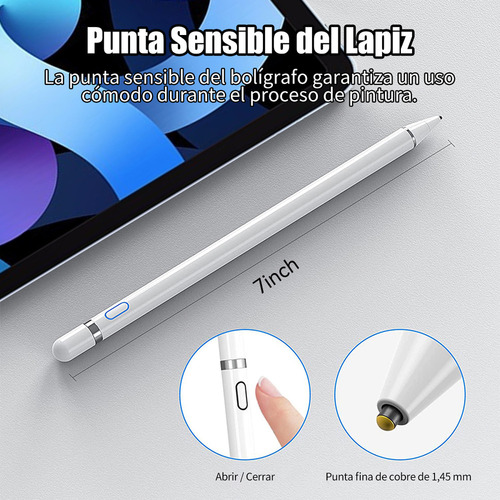 Lápiz Óptico Universal Lapiz Tactil Tablet Stylus Plum