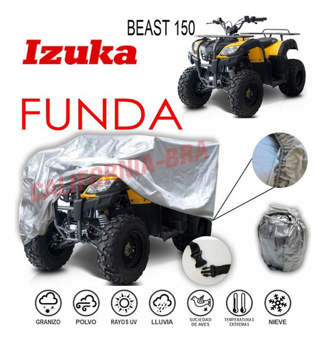 Recubrimiento Cuatri Eua Broche + Ojillos Izuka Beast 150