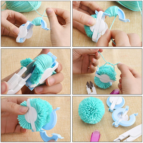 Fabricantes De Pompones, 4 Tamaños Pom-pom Maker Fluff Ball