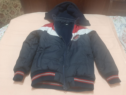 Campera Niño Aviador C/ Capucha Y Polar Interior Talle 4 