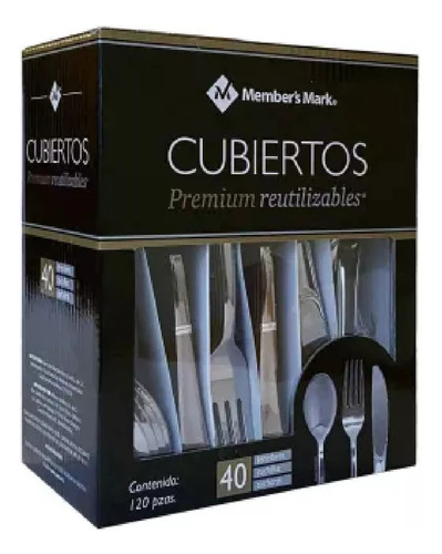 Cubiertos Premium Reutilizables 120 Pzas