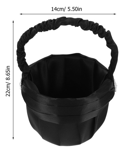 Cesta De Boda Para Niña Con Flor De Mano Con Diamantes De Im