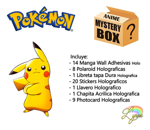 Caja Misteriosa Pokemon Mystery Box Pack Holografico
