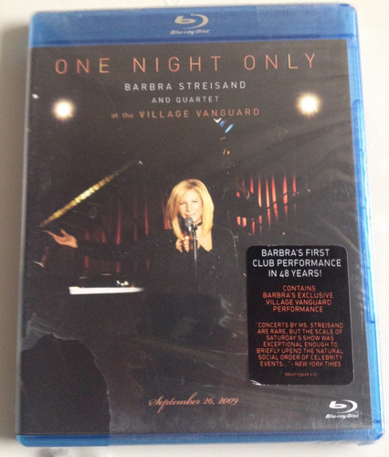 Barbra Streisand One Night Only Bluray Disc Importado Usa