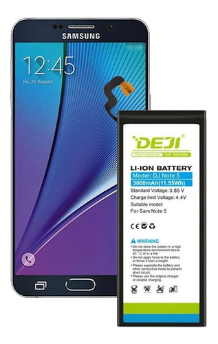 Batería De Litio Samsung Galaxy Note 5 3000mah Marca Deji 