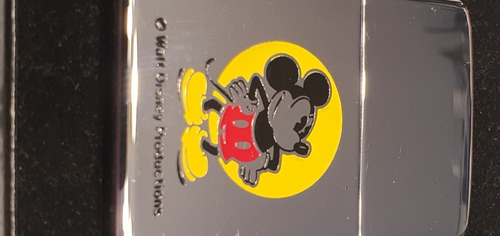 Encendedor Zippo Vintage Mickey Mouse. Con Caja Y Folleto (Usado)
