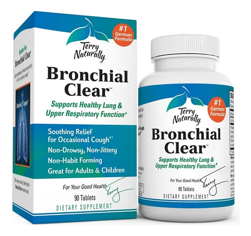 Bronchial Clear, Terry Naturally, 90 Tabletas,