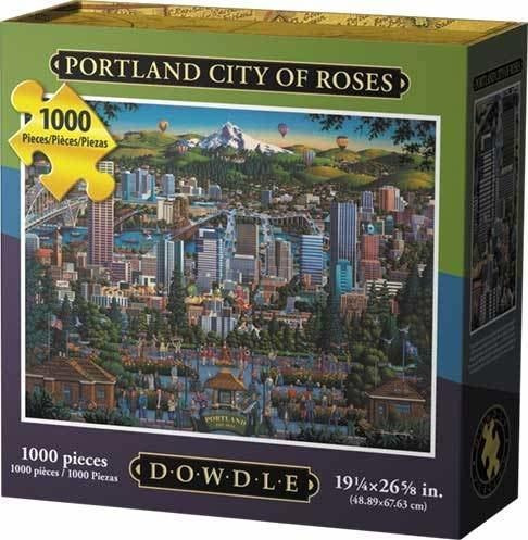 Dowdle Rompecabezas - Portland Ciudad De Las Rosas - 1000 Pi