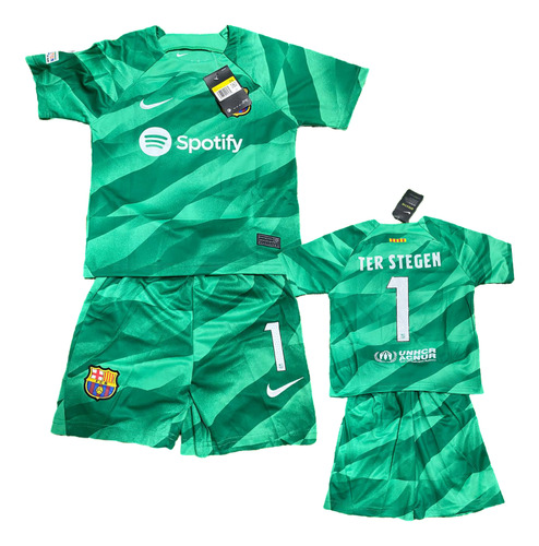 Uniforme Futbol Importado Titular Arquero Fc Barcelona Niños