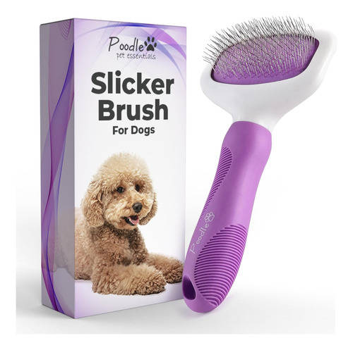 Poodle Pet Slicker Brush Para Perros Pequeños Y Grandes Pet 